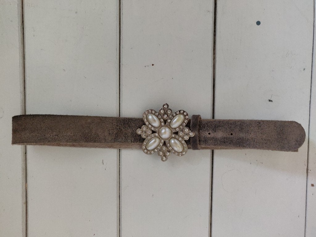Riem pieces parelmoer, maat 85, Ophalen of Verzenden, Zwart, 80 tot 90 cm
