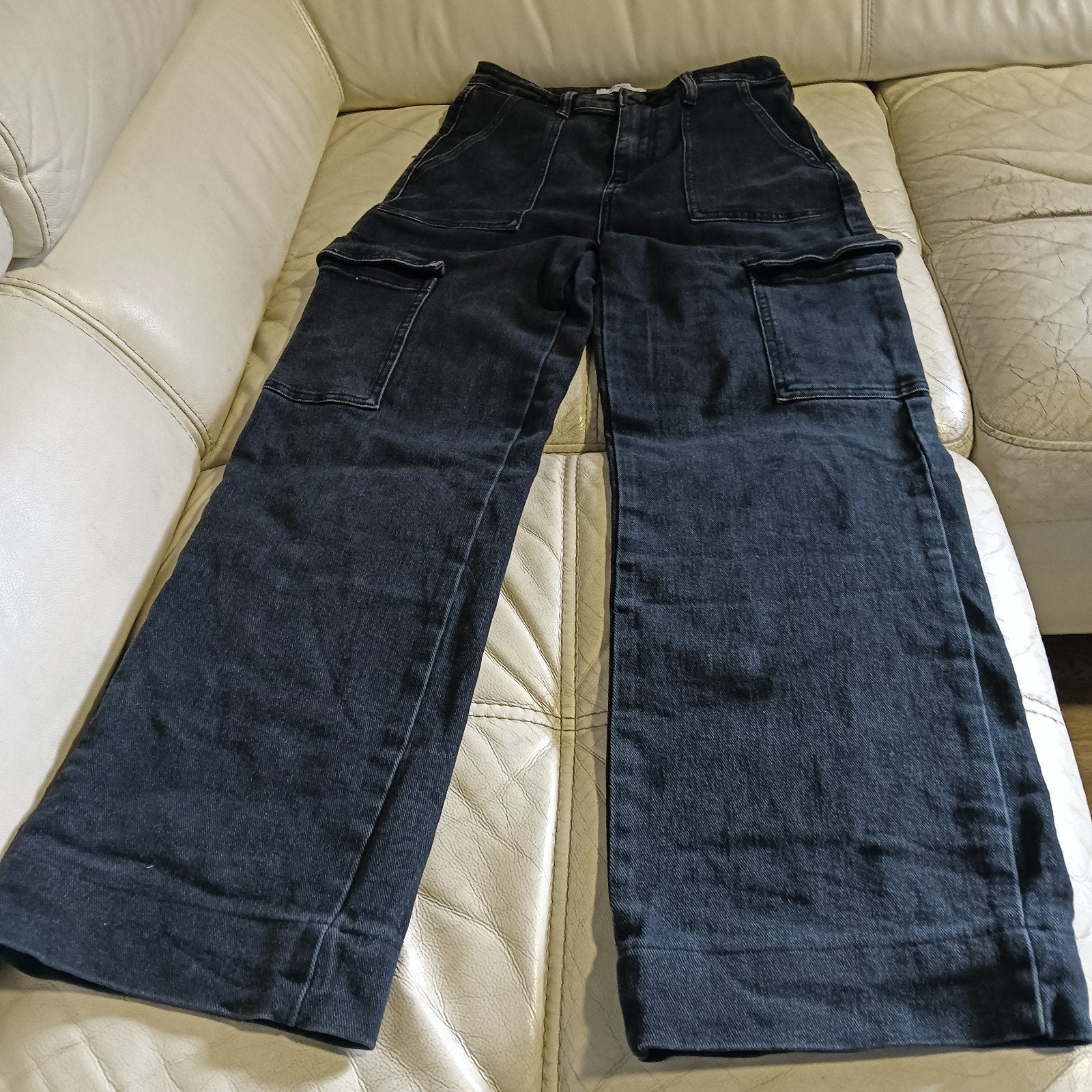 Redial Cargo Jeans - Zwart - Maat 36/S, Redial, Zwart, Ophalen of Verzenden, Zo goed als nieuw