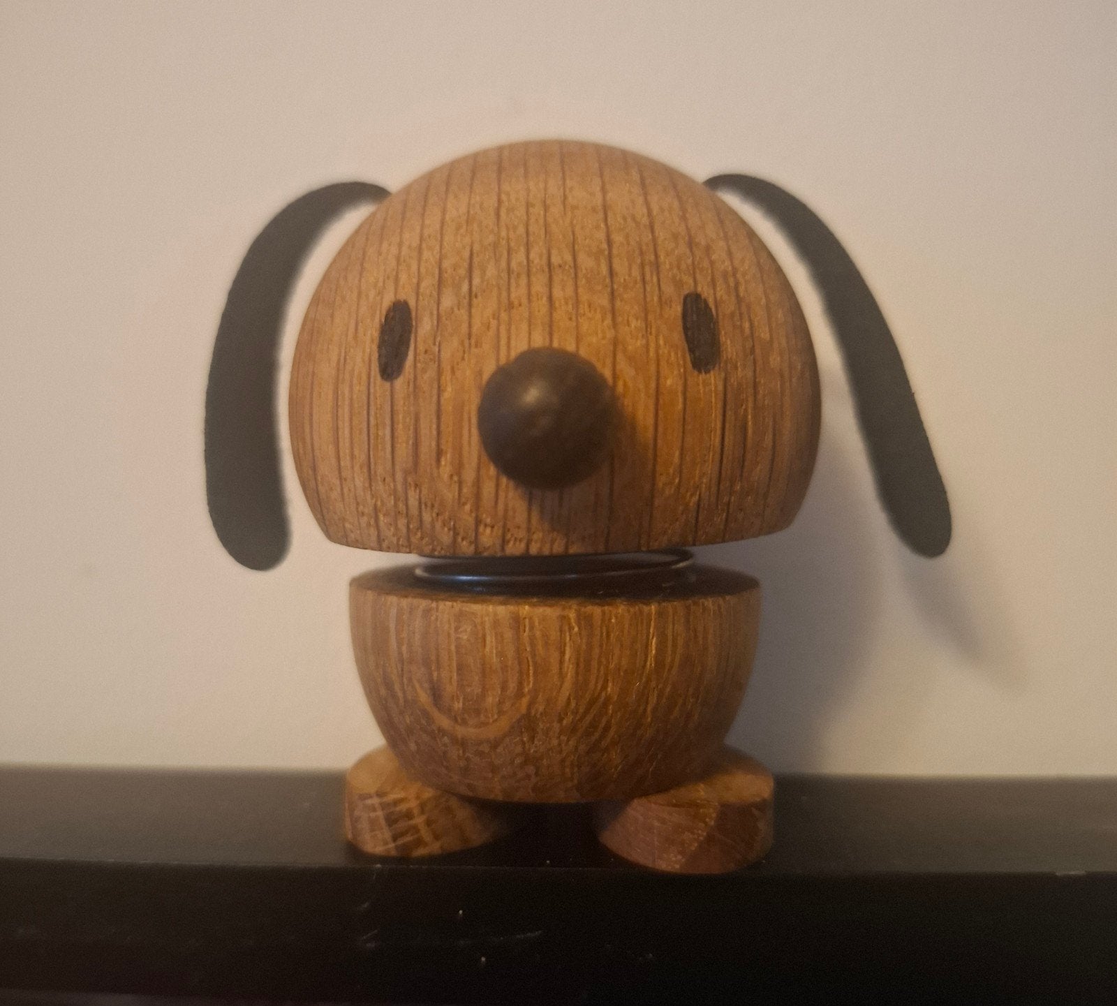 Hoptimist Dog, hond van Gustav Ehrenreich, Houtsnijwerk, Minder dan 20 cm, Ophalen of Verzenden, Zoogdier