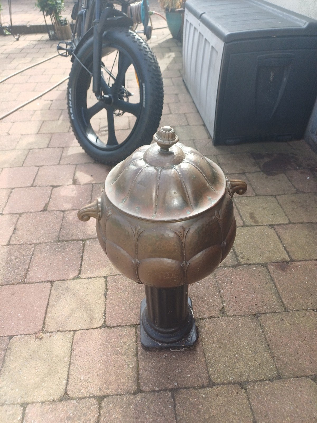 bijzonder vonst grote antieke koperen  punchkom / bowle, Ophalen of Verzenden