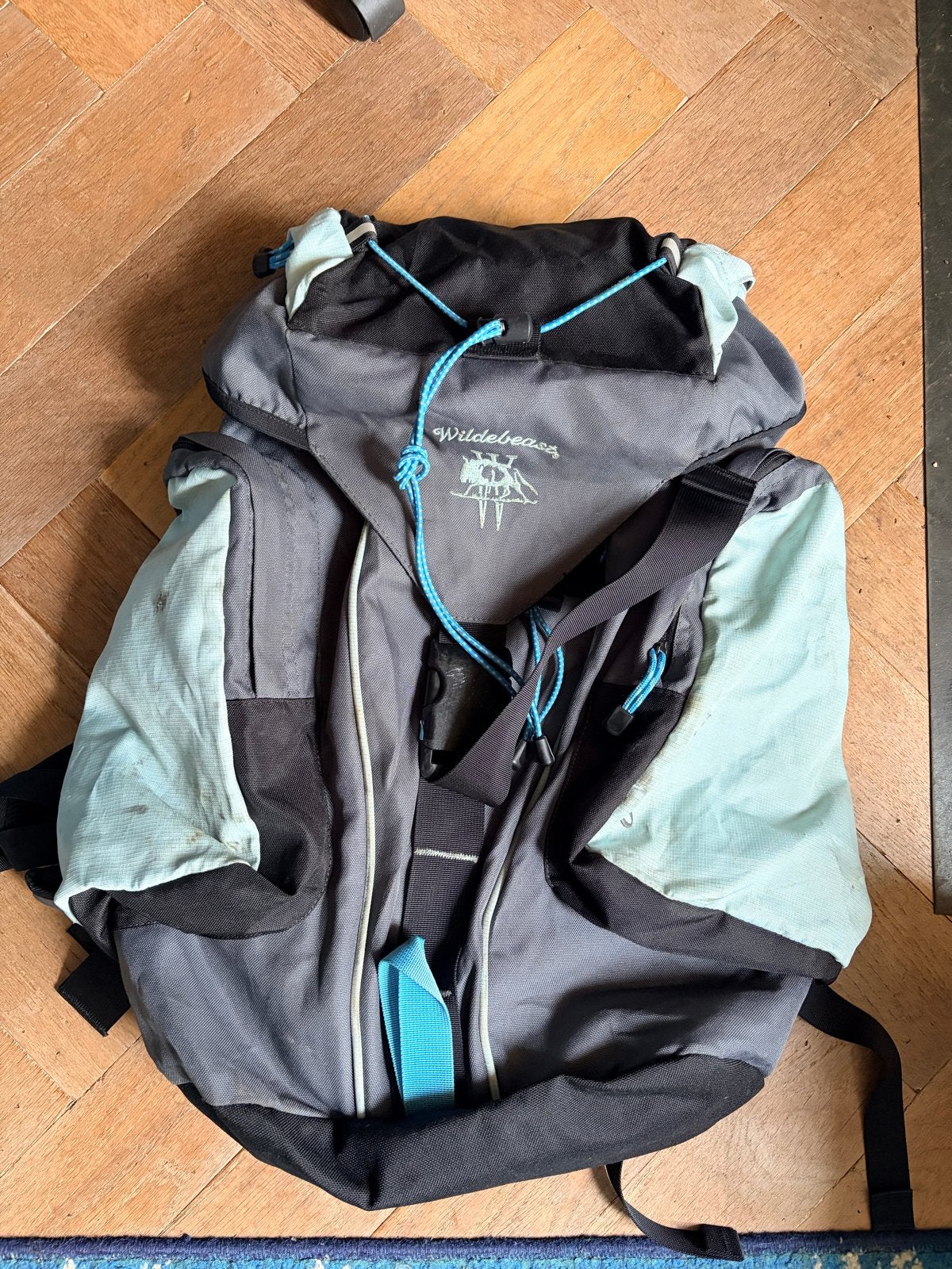 Wildebeast Vungu Trekking Rugzak - Grijs/Blauw, Gebruikt, 25 tot 40 cm, Ophalen of Verzenden, Trekking