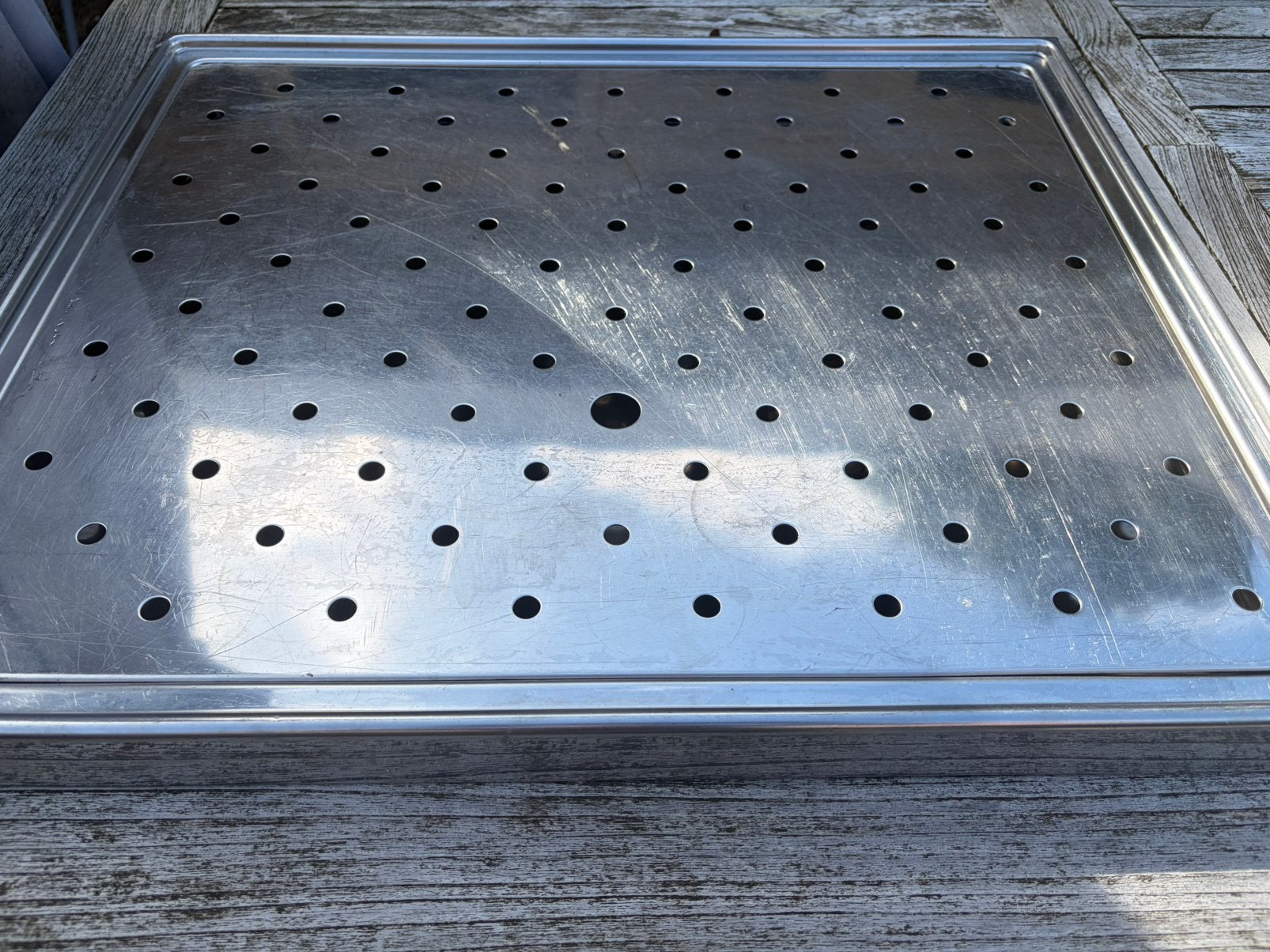 Lekblad bar RVS 50x60, Ophalen, Gebruikt, Overige merken