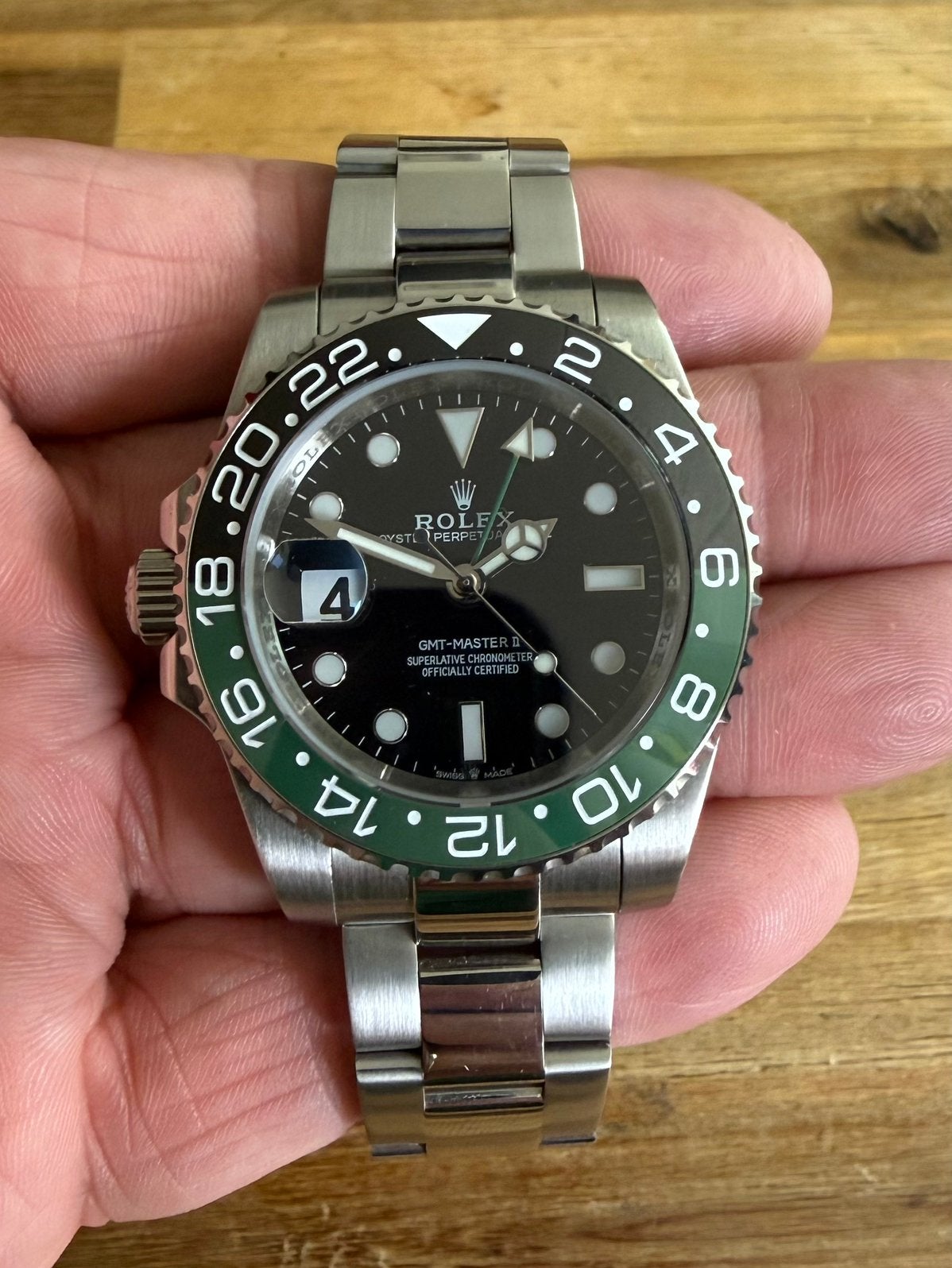 Rolex GMT Master II Sprite - Lefty - Oysterband, Sieraden, Tassen en Uiterlijk, Horloges | Heren, Ophalen of Verzenden, Nieuw
