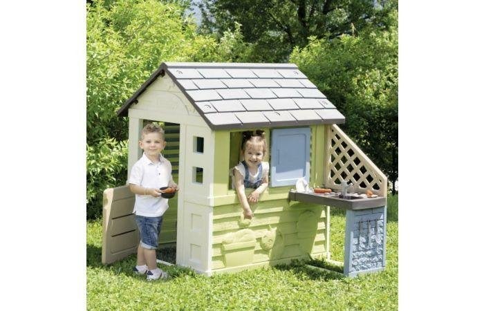 Smoby S.Life Pretty speelhuisje met buitenkeuken nu €129.95, Ophalen of Verzenden, Nieuw