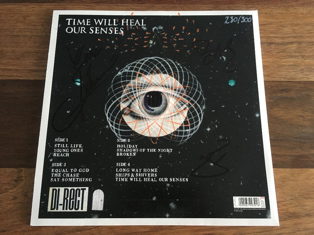 Vinyl 2011 2LP Di-Rect Time Will Heal Our Senses GESIGNEERD, Cd's en Dvd's, Vinyl | Pop, Limited edition, Ophalen of Verzenden