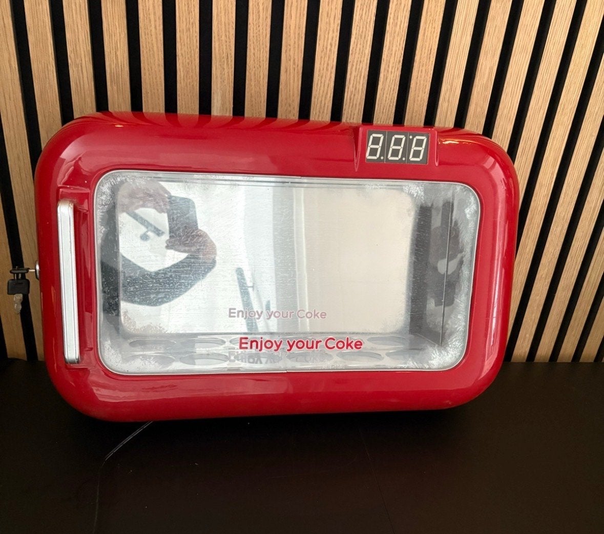 Coca-Cola Mini Koelkast lichtbak, Verzenden, Gebruikt, Lichtbak of (neon) lamp