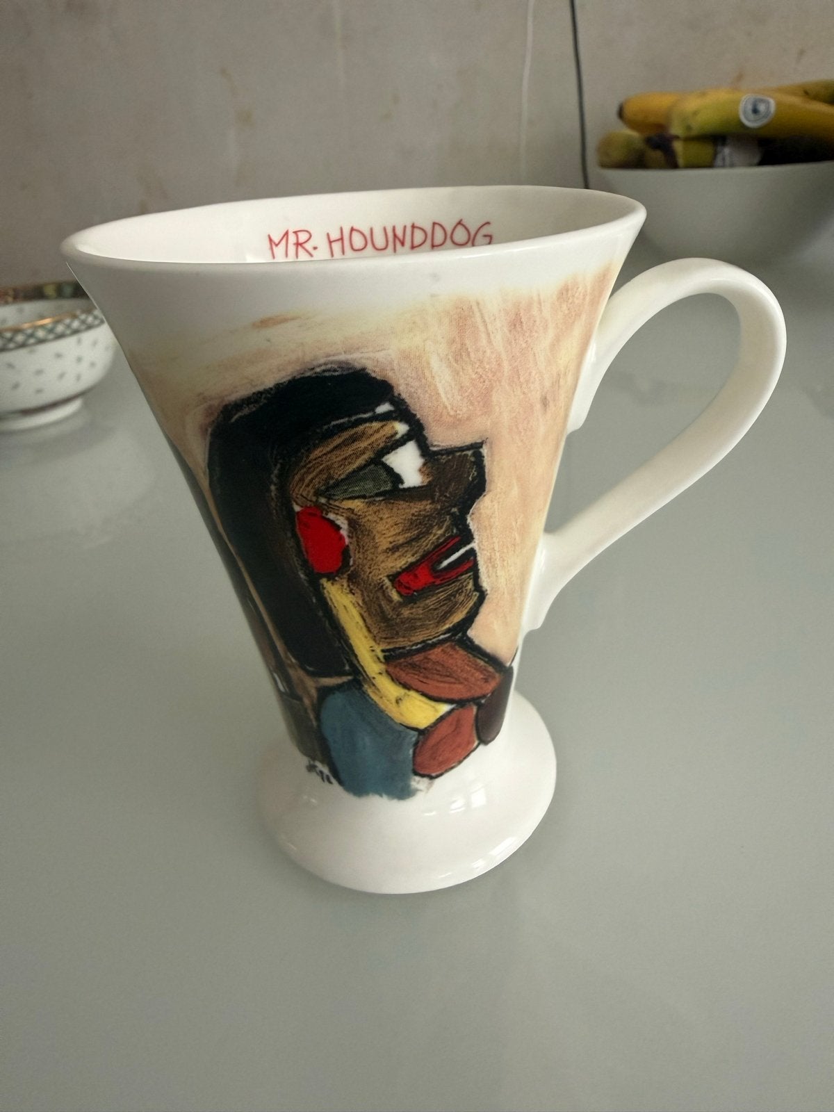 Mr. Hounddog Fine Bone China Mok - Kunstcollectie, Ophalen of Verzenden