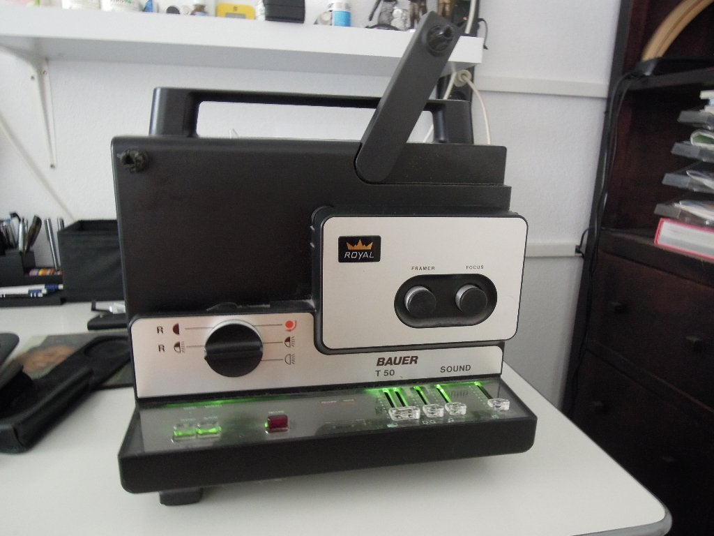 Super 8 projector met geluid, Overige resoluties, Gebruikt, Overige technologieën, Bauer  T50