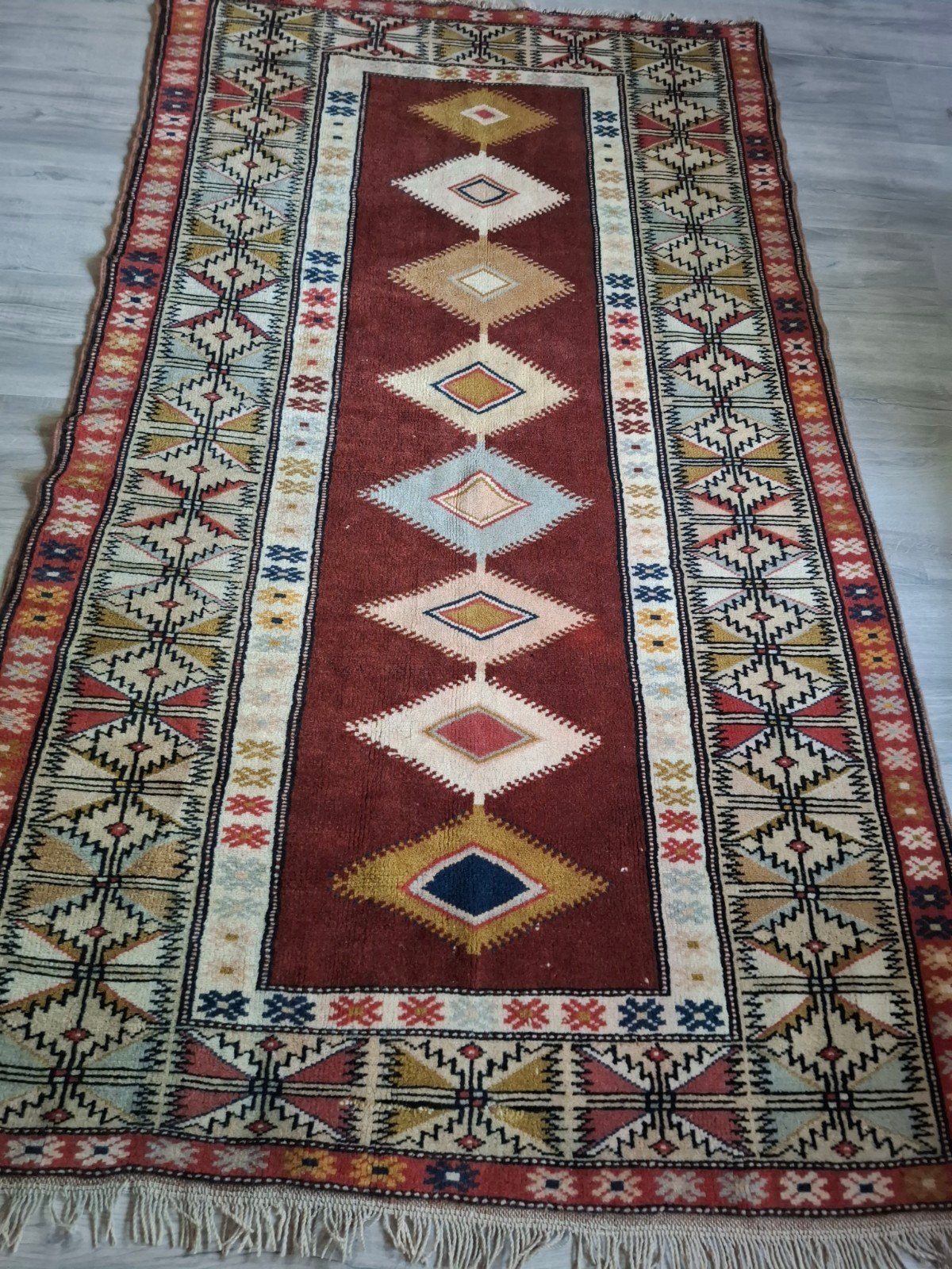 Handgemaakte Perzische tapijt 210x130cm, Ophalen, Rechthoekig, 200 cm of meer