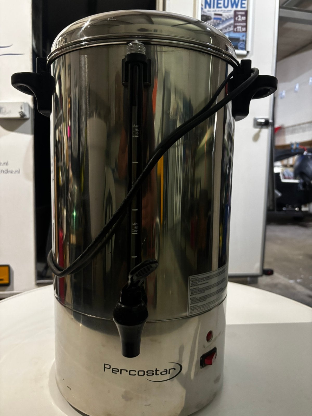 Percolator zgan, Ophalen, Zo goed als nieuw, Koffiemachine