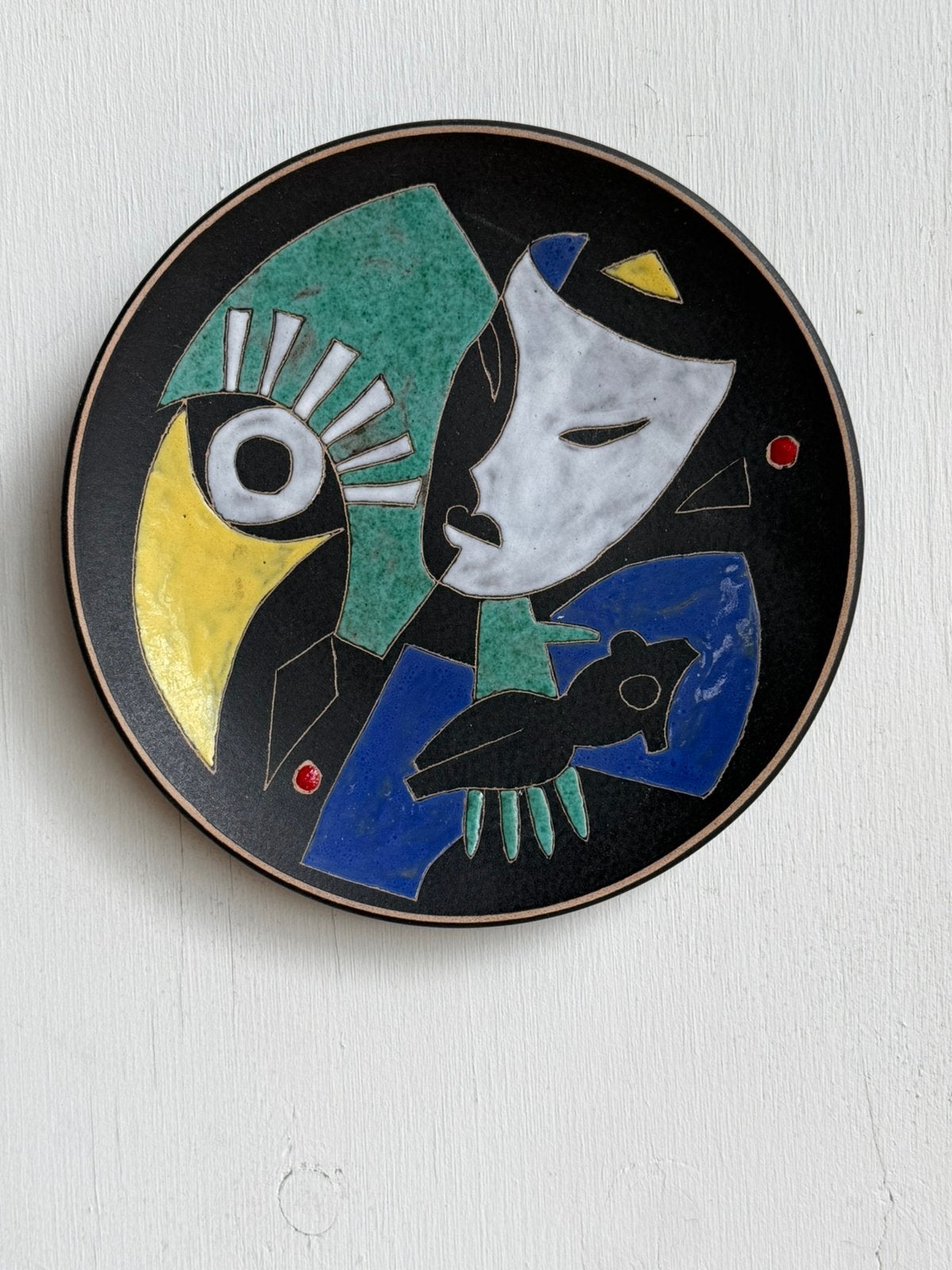 Ruscha Keramik wandbord – Hanns Welling – 1950, Ophalen of Verzenden