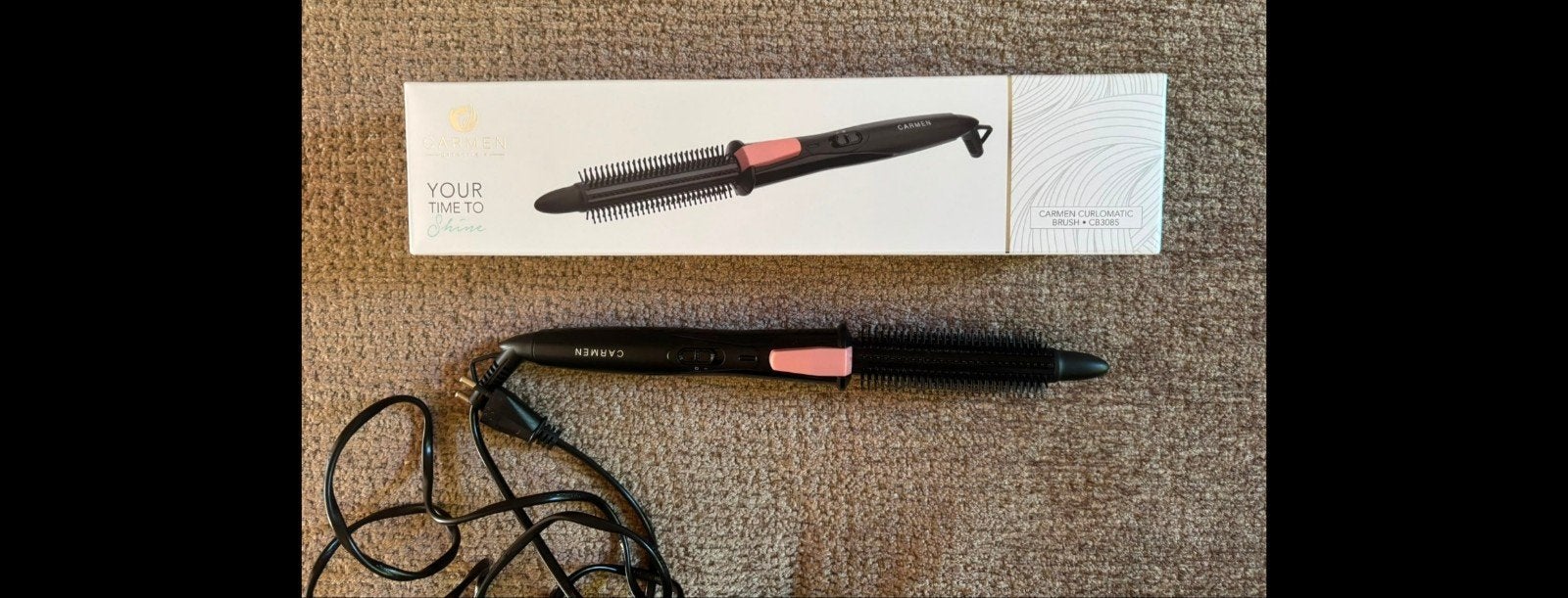 Carmen Curlomatic Brush, Ophalen of Verzenden, Zo goed als nieuw, Haarverzorging