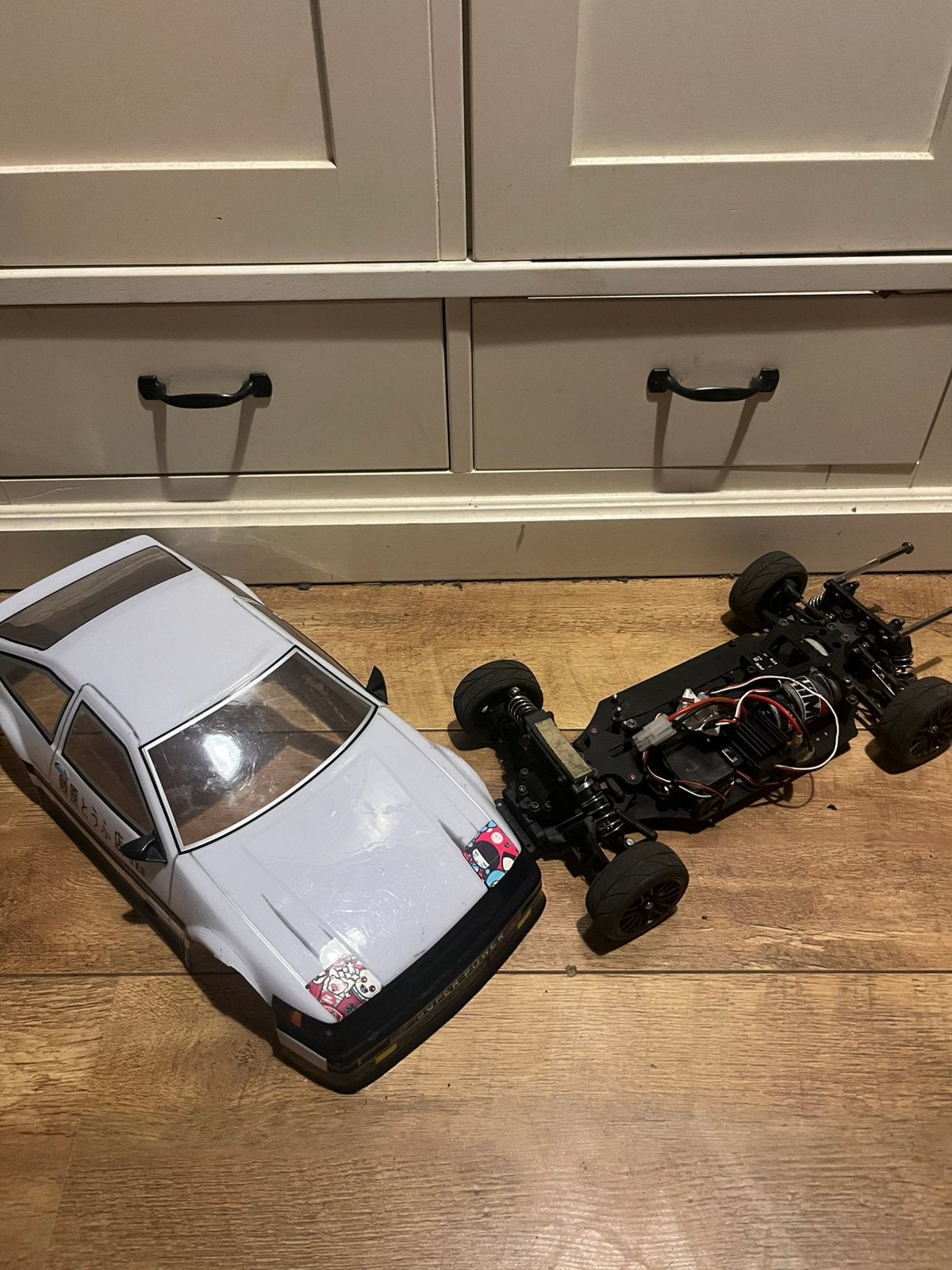 Rc drift auto 1/10 opknapper, Ophalen of Verzenden, Zo goed als nieuw