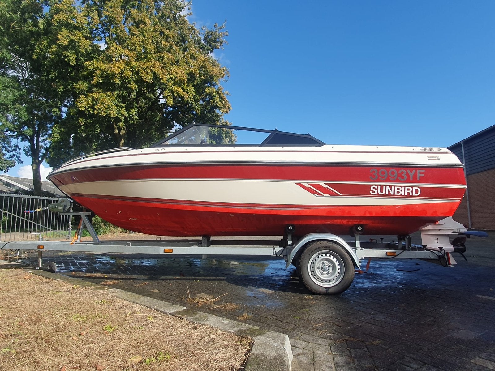 Sunbird Speedboot met Johnson Buitenboordmotor, Watersport en Boten, Speedboten, Overige merken, Gebruikt, 1.00 - 1.50 meter, 2 m