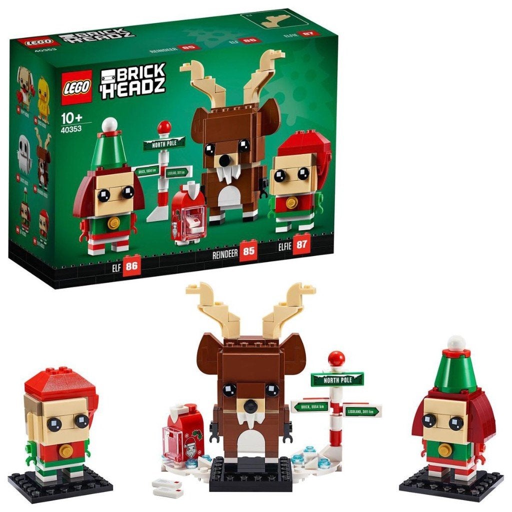Lego 40353 BrickHeadz Rendier, Elf en Elfie Kerst, Ophalen, Lego, Nieuw, Complete set
