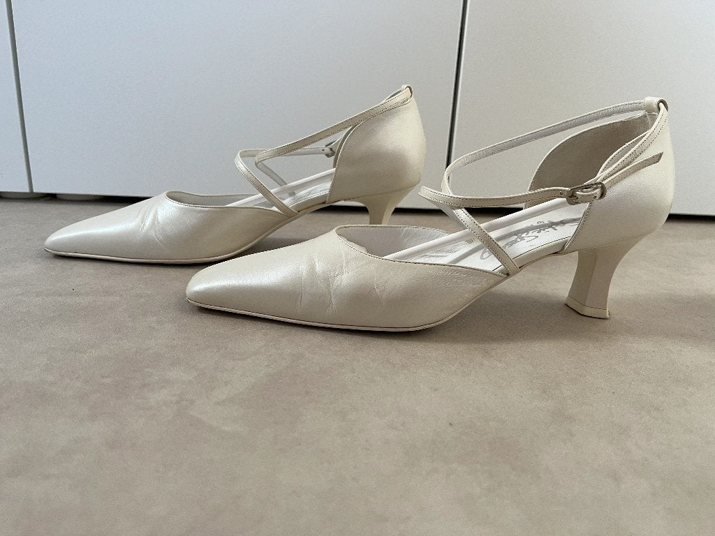 Sophie Sposa trouwschoenen - maat 37.5 (draagmaat 38), Kleding | Dames, Ophalen of Verzenden, Zo goed als nieuw, Schoenen