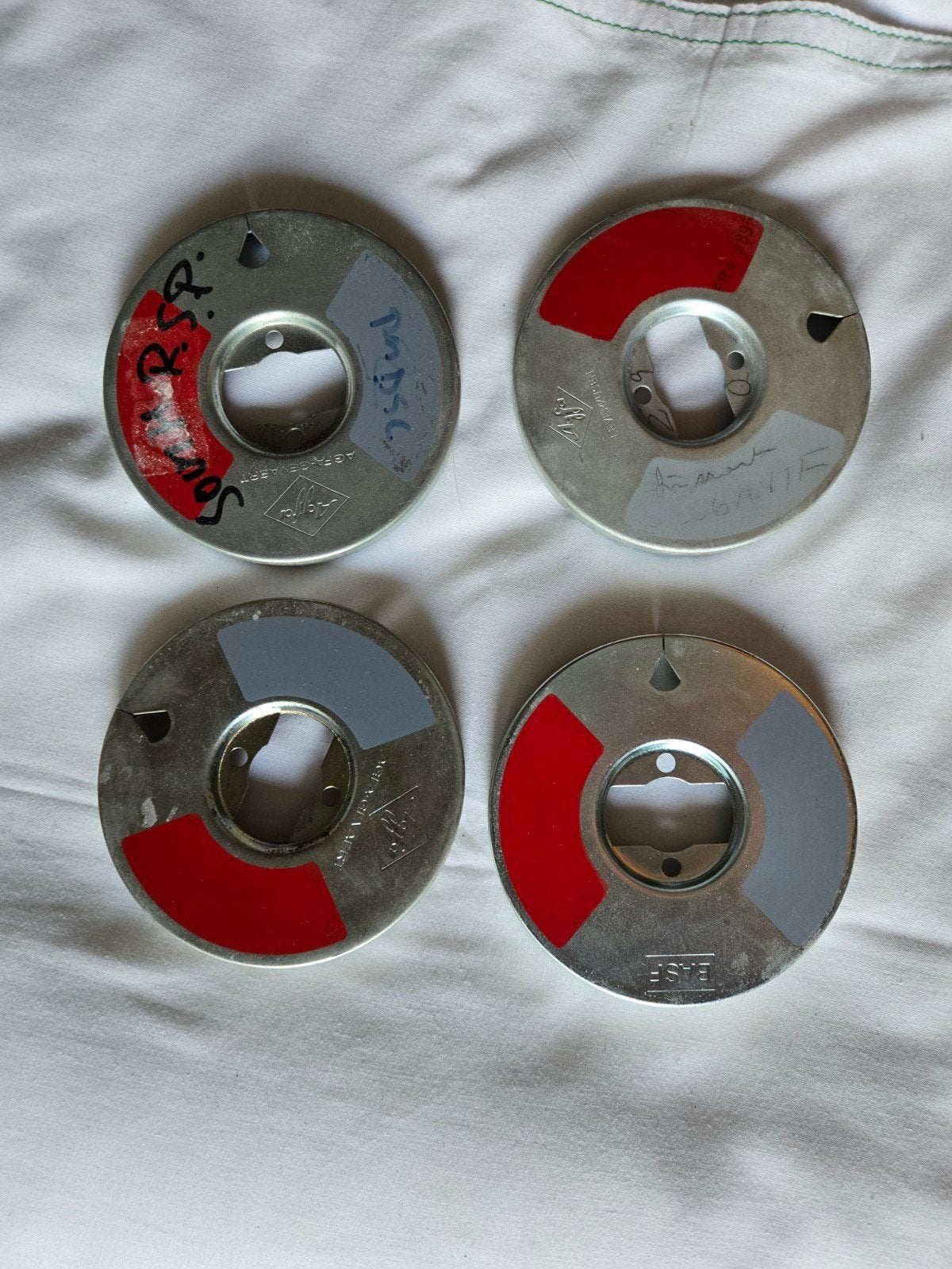 Din Hub kernen voor pancake audio tapes used 3 stuks, Ophalen of Verzenden, Gebruikt