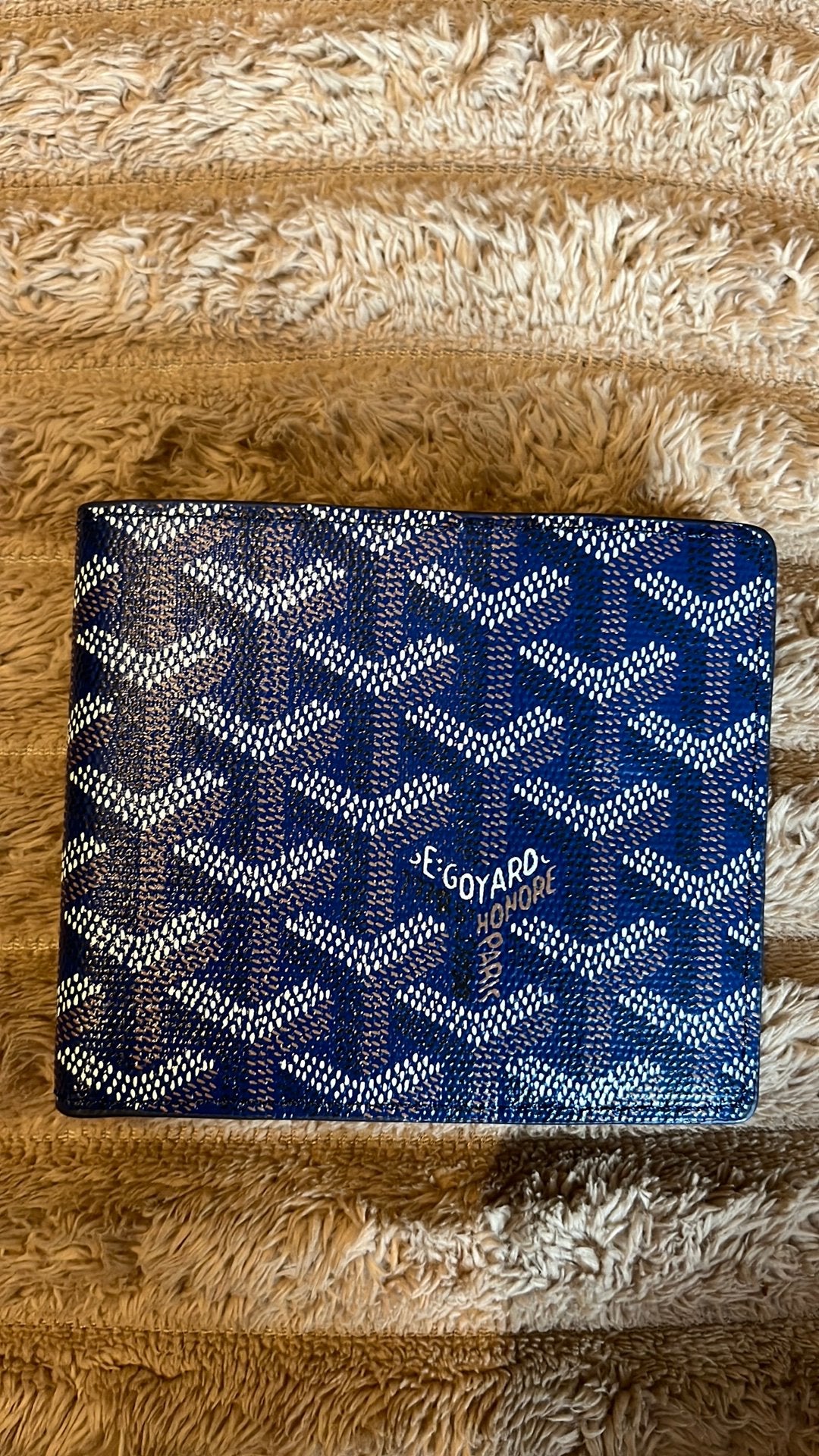 Goyard Portefeuille - Blauw, Overige merken, Blauw, Ophalen of Verzenden, Zo goed als nieuw