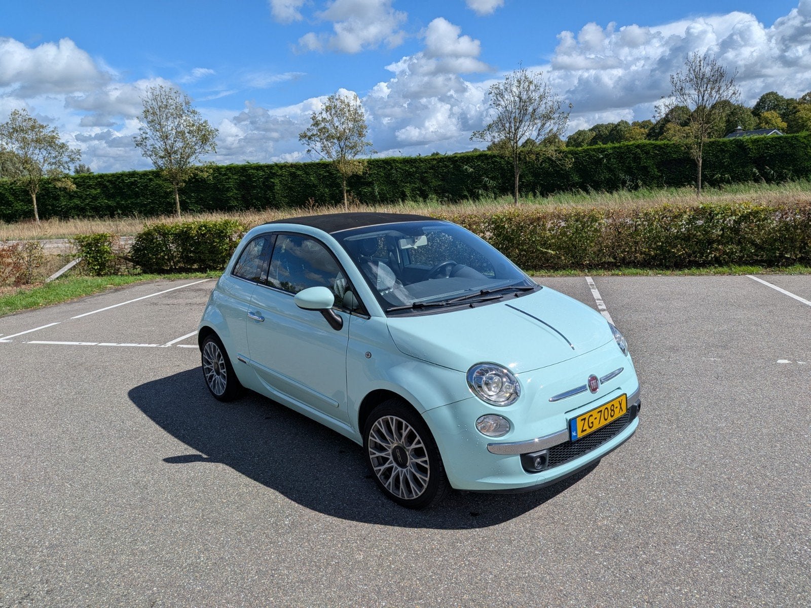 Fiat 500C 1.2 2015 Groen, Voorwielaandrijving, 4 cilinders, Handgeschakeld, Particulier