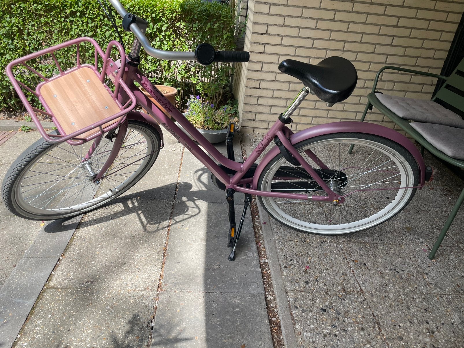 Kinder fiets Alpina, Minder dan 47 cm, Ophalen, Zo goed als nieuw, Handrem