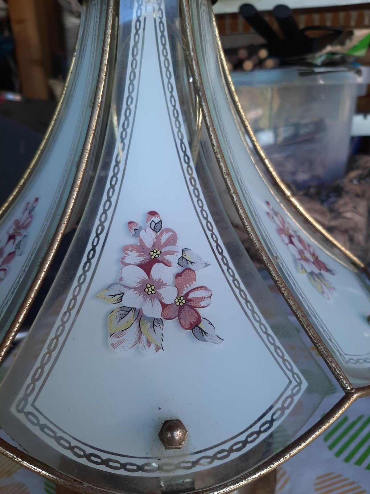 2 vintage lampjes glas, Antiek en Kunst, Ophalen
