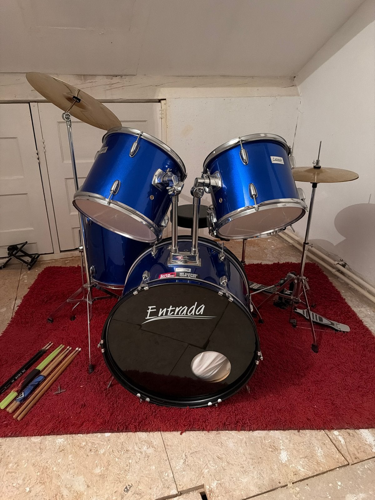 Entrada drumstel - Compleet met accessoires, Ophalen, Gebruikt, Overige merken