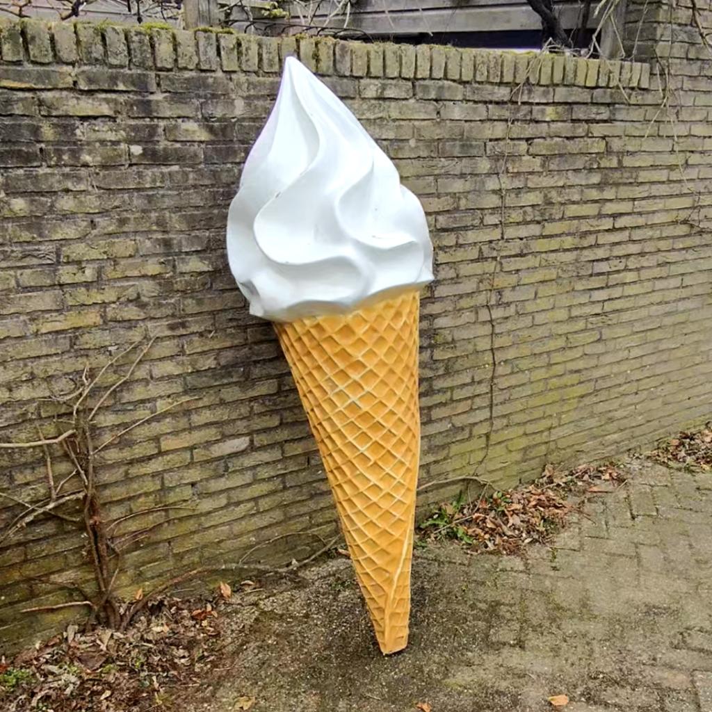 Grote softijs ijsco reclame 190 cm – ijshoorn / ijssalon, Verzamelen, Merken en Reclamevoorwerpen, Ophalen, Gebruikt, Reclamebord