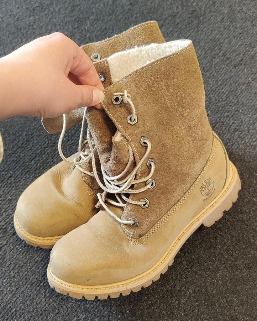 Timberland gevoerde laarzen maat 36, Bruin, Lage of Enkellaarzen, Ophalen of Verzenden, Zo goed als nieuw