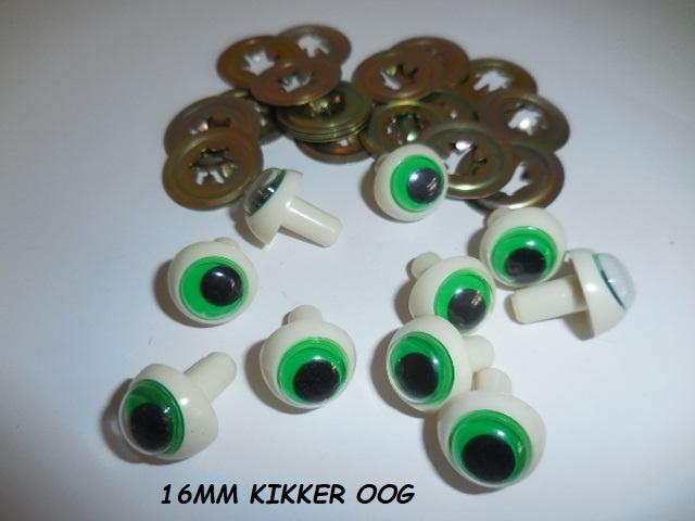 x4 Nieuw Veiligheidsoogjes Kikker 16mm, Hobby en Vrije tijd, Breien en Haken, Ophalen of Verzenden, Nieuw, Breien of Haken, Overige typen