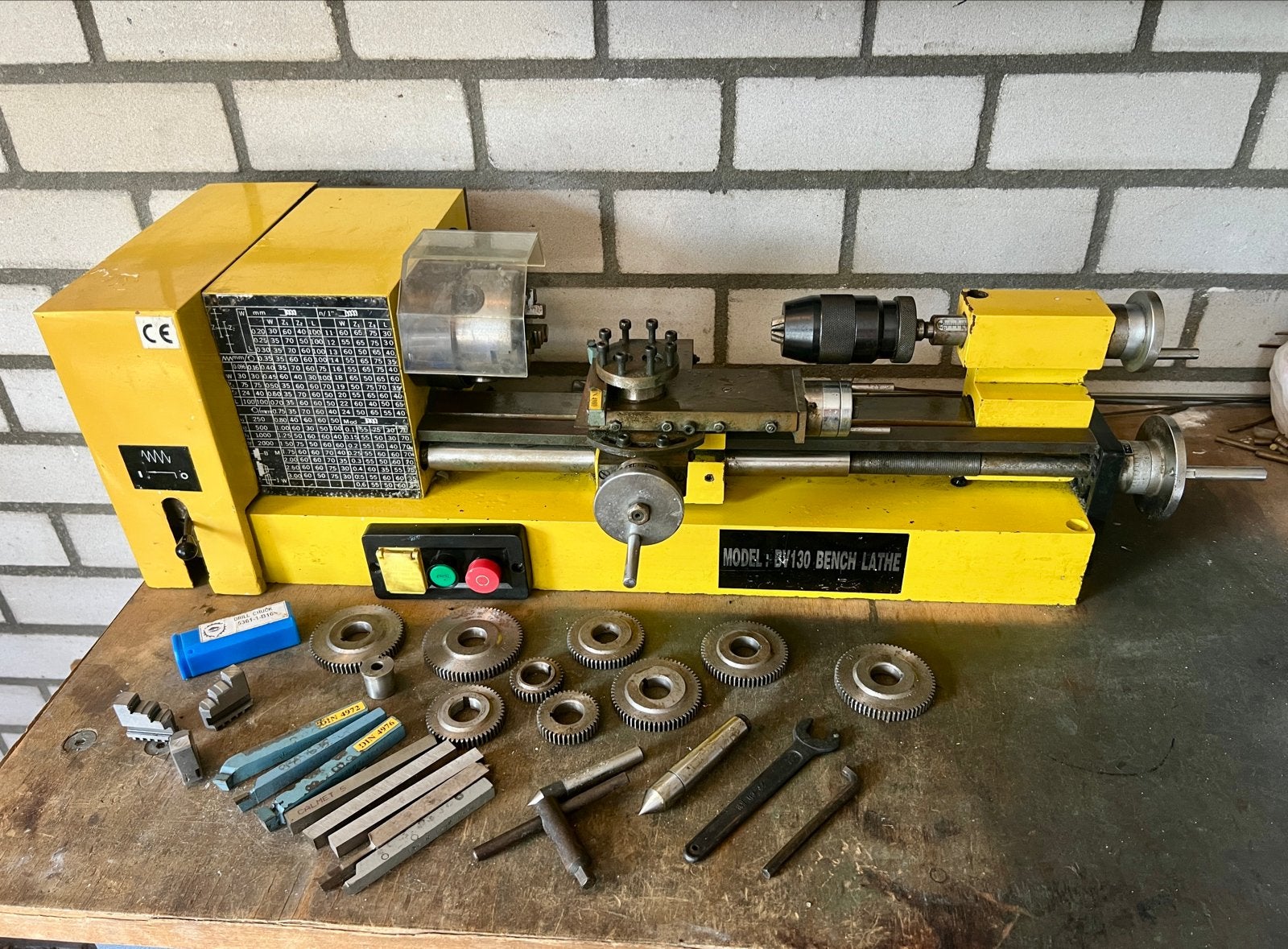 Draaibank BV 130 - Compacte en complete metaaldraaibank, Ophalen, Gebruikt, Metaaldraaibank, Minder dan 500 mm