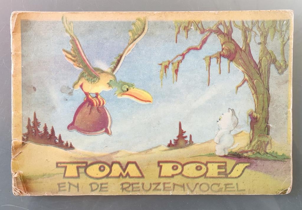 Tom Poes en de reuzenvogel - uitgave 1946, Gelezen, Marten Toonder, Eén stripboek, Ophalen of Verzenden
