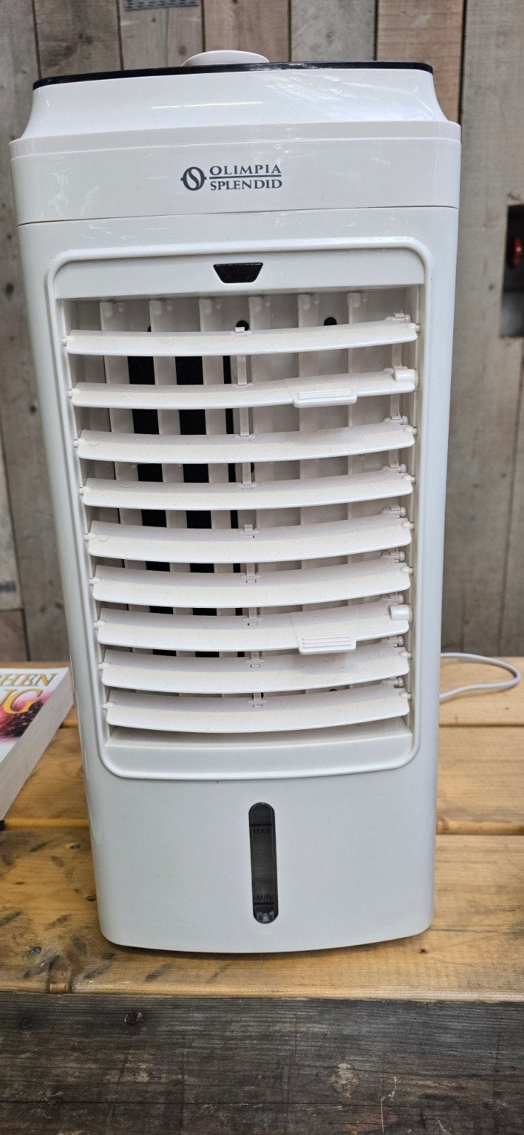 De afgebeelde unit is een Olimpia Splendid Peler aircooler (, Witgoed en Apparatuur, Ophalen, Minder dan 60 m³, Ventileren, 3 snelheden of meer