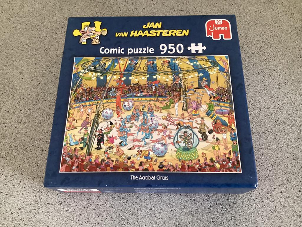 Jan van Haasteren puzzel 950 stukjes “The Acrobat Circus”, Ophalen, 500 t/m 1500 stukjes, Zo goed als nieuw, Legpuzzel