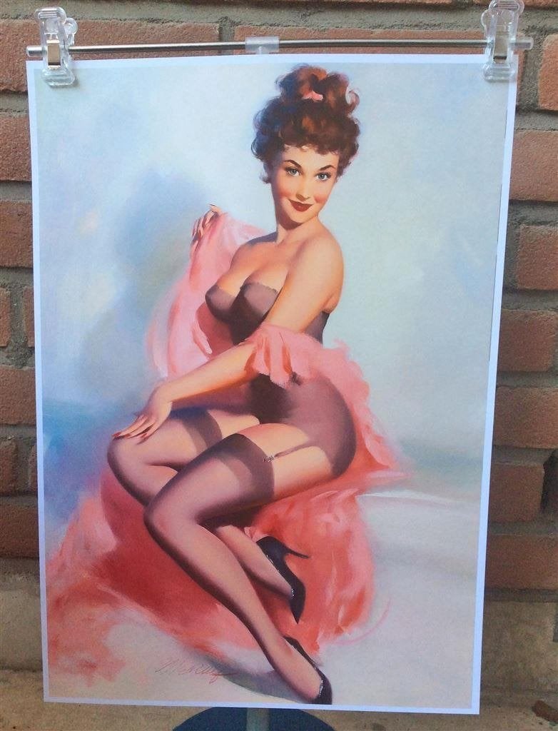 Gil Elvgren Retro Sexy Lingerie Pin up kunst POSTER, Verzenden, Overige typen
