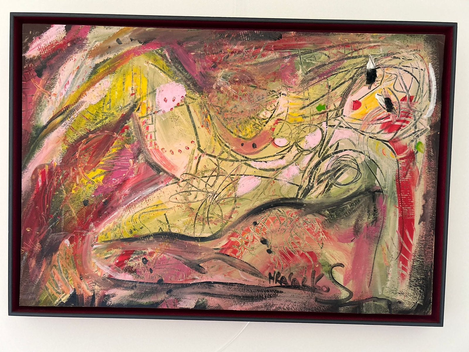 Schilderij hrasarkos, Ophalen