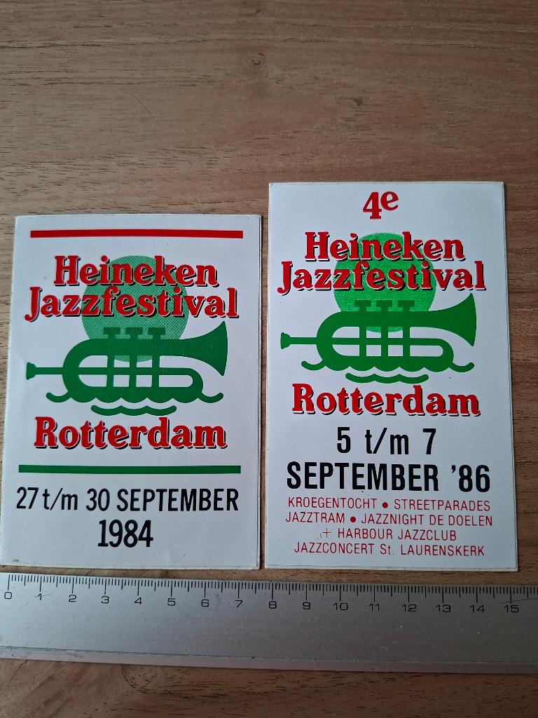 Stickers Rotterdam jazzfestival, Verzamelen, Ophalen of Verzenden, Zo goed als nieuw, Overige typen