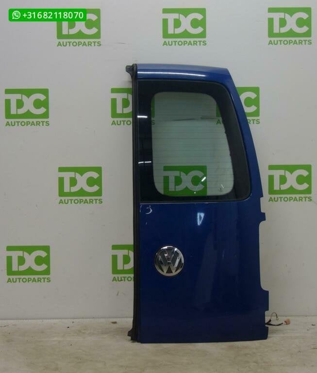 Volkswagen Caddy Achterdeur rechts met ruit india blue blauw, Gebruikt, Achter, Ophalen of Verzenden