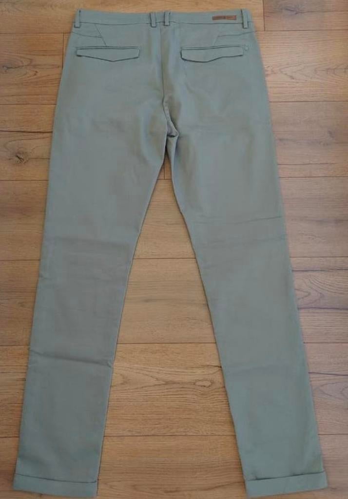 Cast iron chino slim fit heren broek, Ophalen of Verzenden, Nieuw, Maat 52/54 (L), Groen