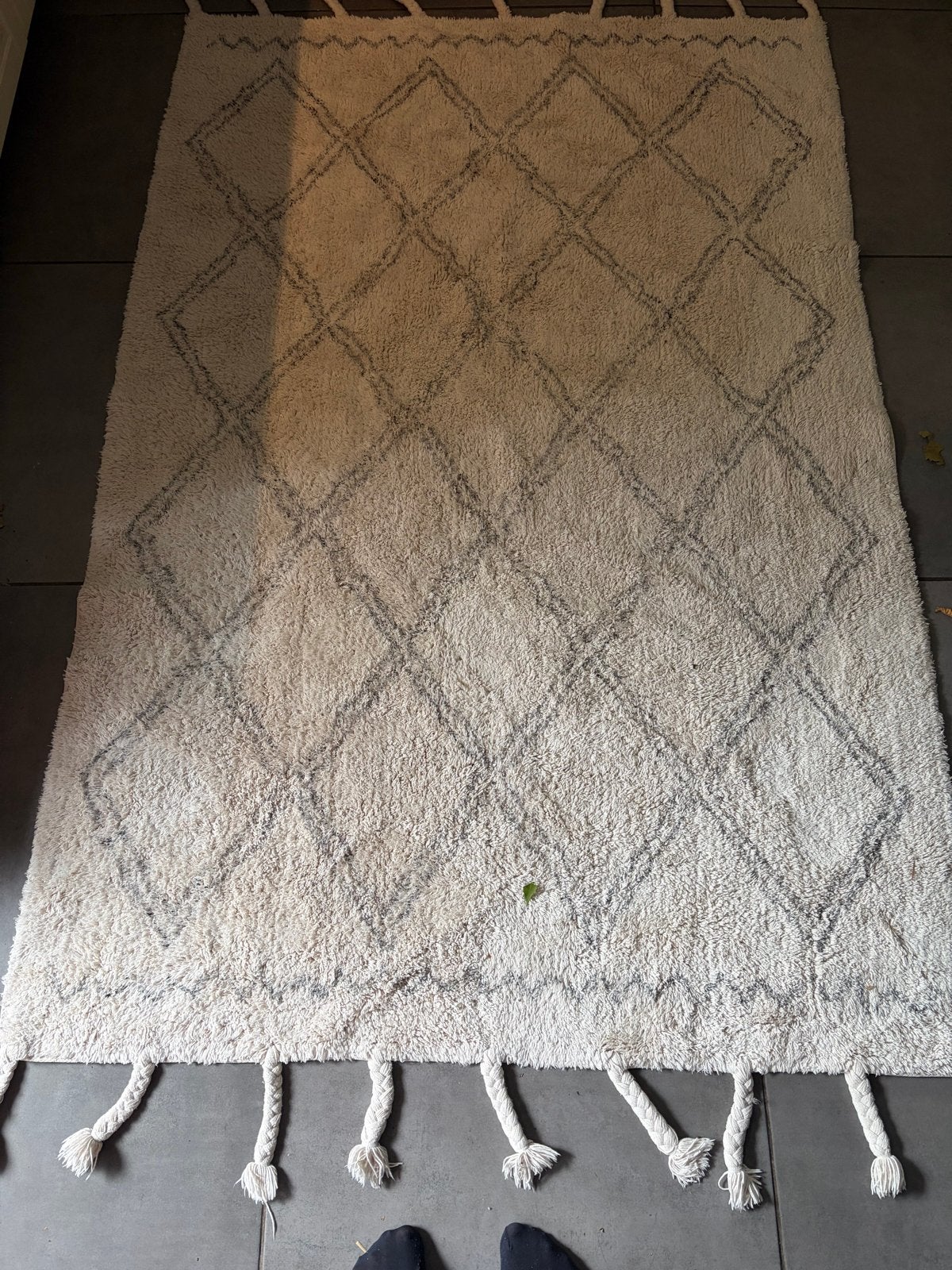 Mooi zo goed als nieuw kleed van Karwei 122x192 cm, 100 tot 150 cm, Ophalen of Verzenden, Zo goed als nieuw, Crème