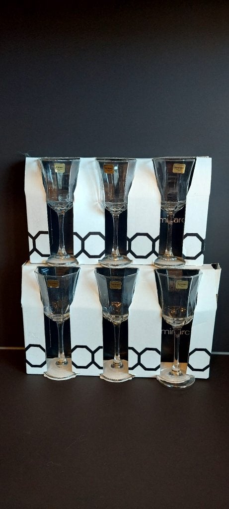 Vintage Luminarc Octime Glasses Set of 6  NEW, Glas of Glazen, Eu, Eu, Nieuw