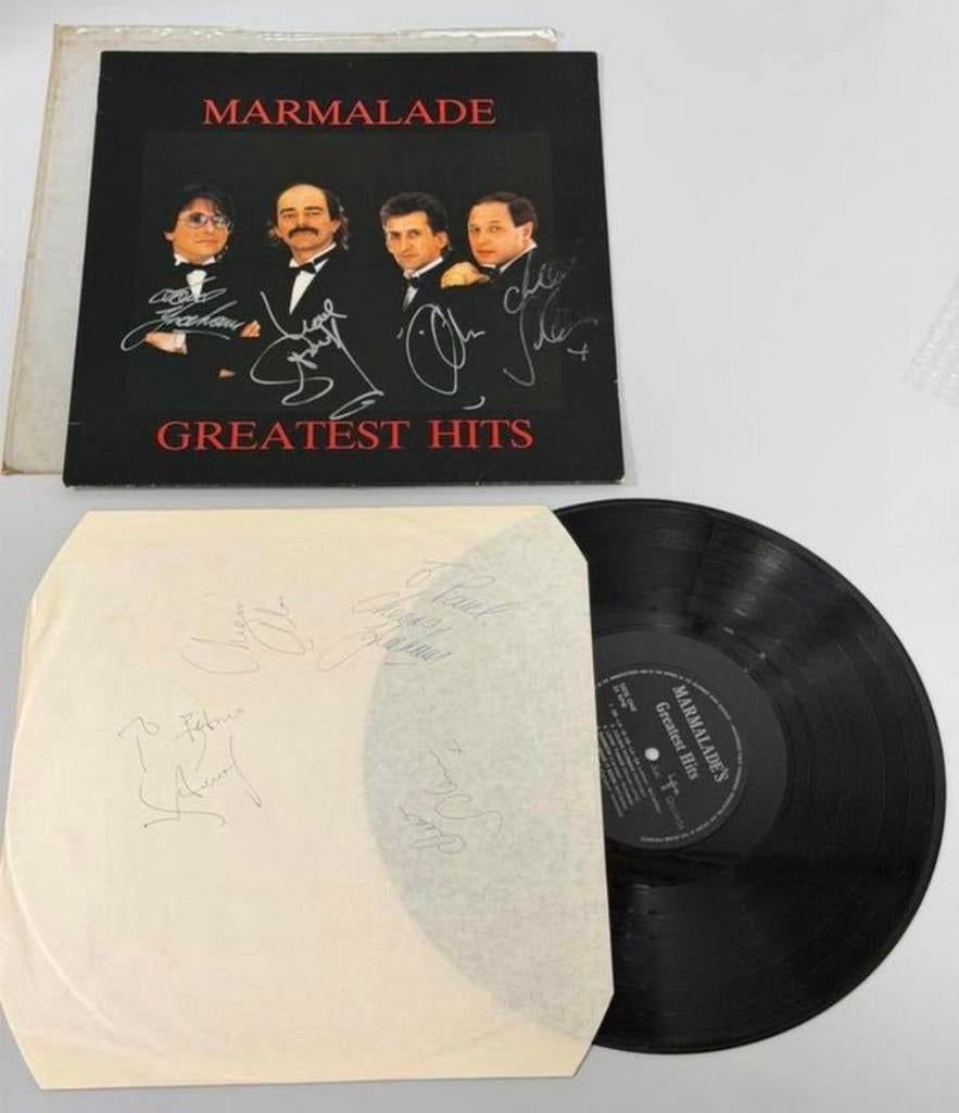 Marmalade Greatest Hits vinyl LP FULLY SIGNED UK 1960s 1980s, Ophalen of Verzenden, Zo goed als nieuw, H, H