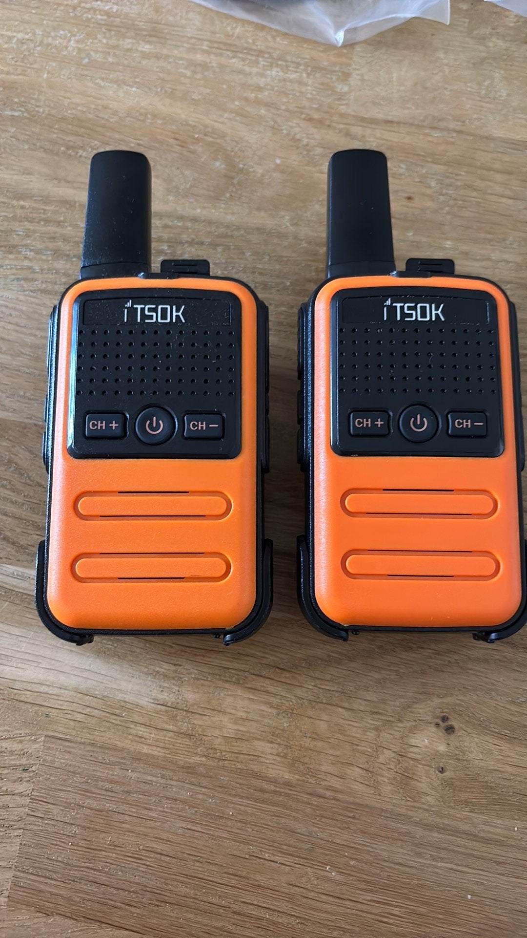 Walkie Talkie set (2 stuks), Ophalen of Verzenden, Zo goed als nieuw, Minder dan 2 km, Portofoon of Walkie-talkie
