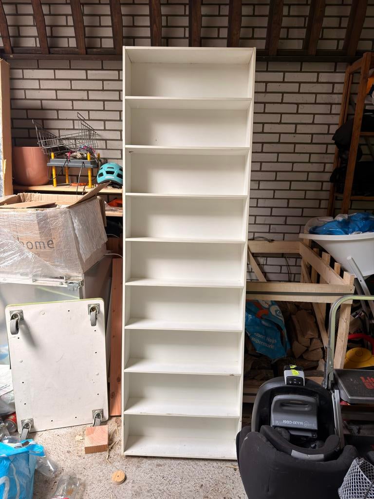 Witte Dvd kast met 8 vakken, Huis en Inrichting, Ophalen, Gebruikt