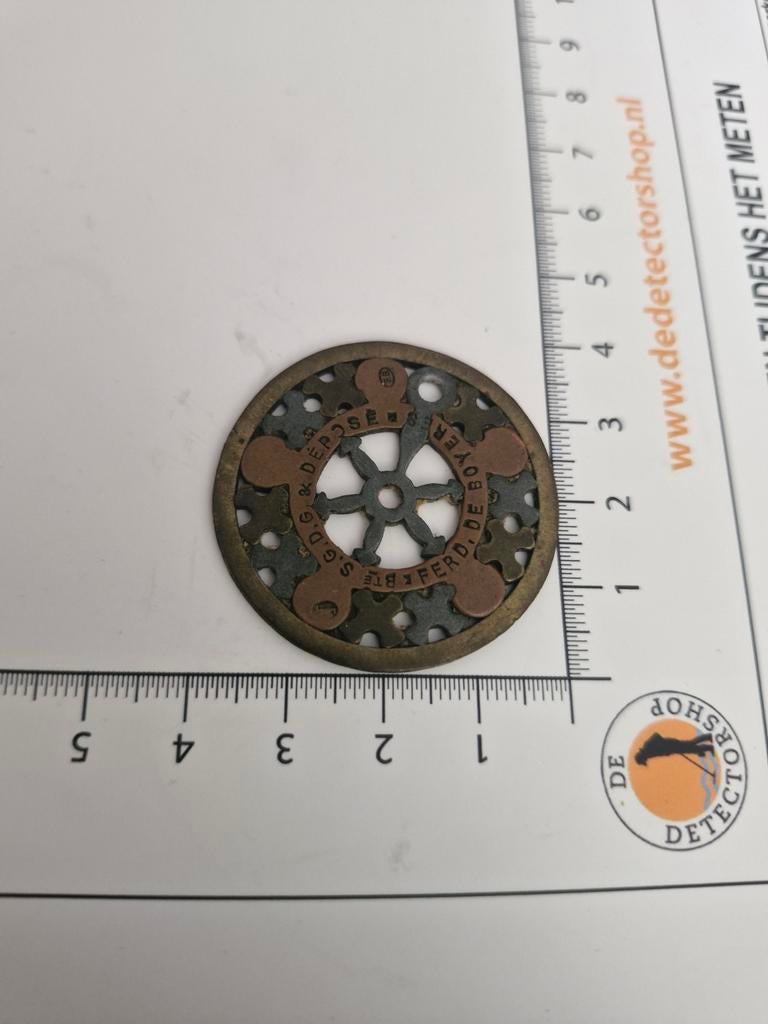 Zeldzame Medaille Electromagnetique Carolus penning, Ophalen of Verzenden, Gebruikt