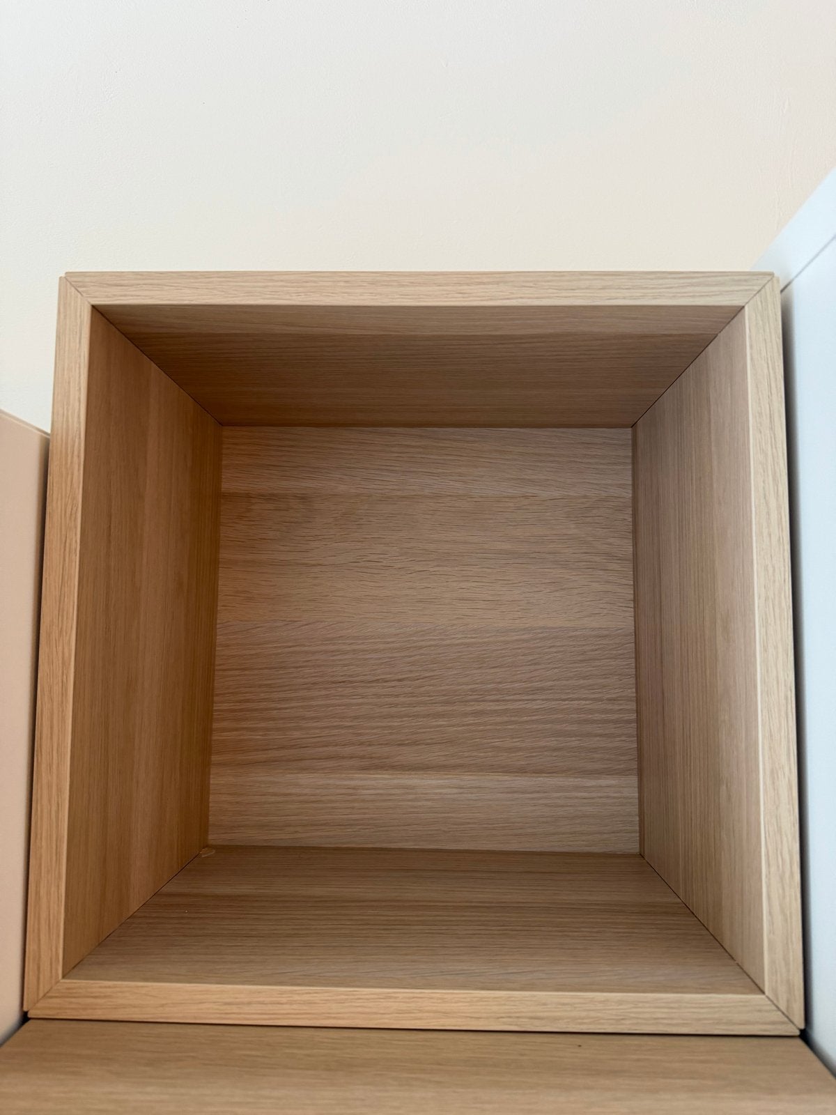 IKEA EKET wandkubus / opbergvak – eikenlook – 35x25x35 cm, Huis en Inrichting, Kasten | Wandmeubels, Zo goed als nieuw, Minder dan 100 cm