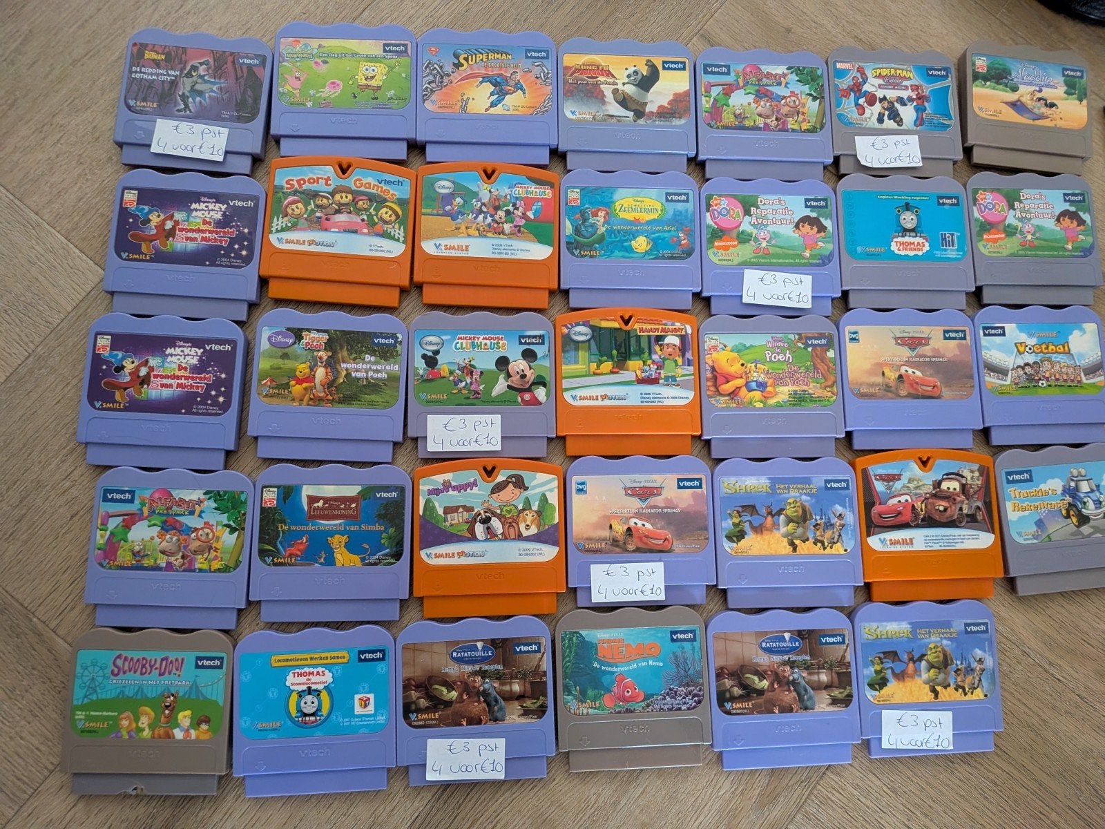 Grote collectie VTech V.Smile en V.Smile Motion spellen, Spelcomputers en Games, Ophalen, Puzzel en Educatief, Gebruikt, 1 speler