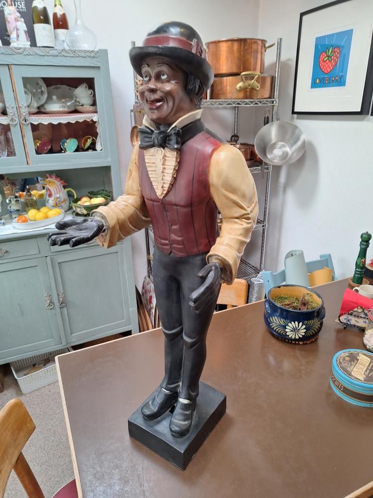Vintage Engelse Blackmoor Butler Beeld - Jaren '70, Ophalen of Verzenden, Beeld