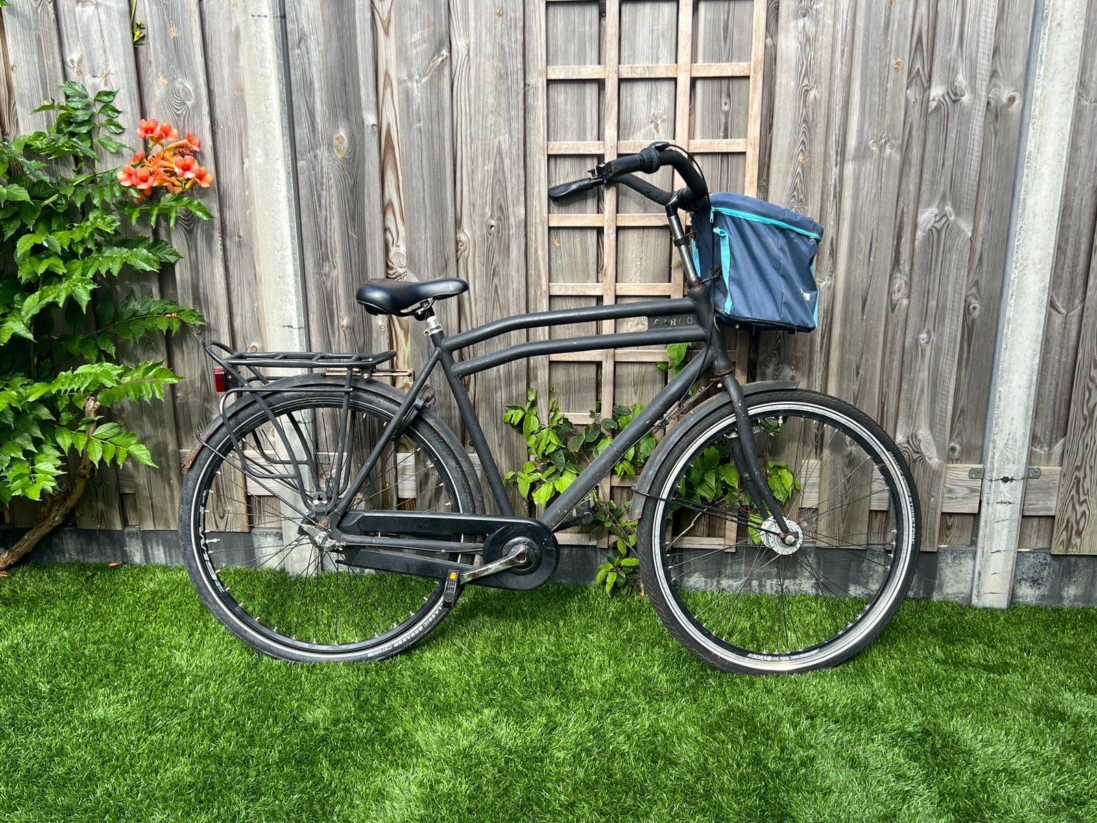 Cargo herenfiets - Groot frame - Goede stationsfiets, Fietsen en Brommers, Fietsen | Heren | Herenfietsen, Terugtraprem, Gebruikt