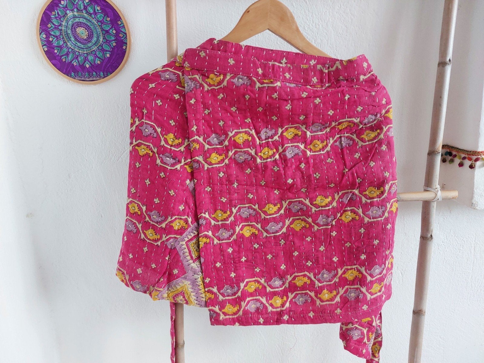 Kantha wikkelrokjes, one size, India, Overige kleuren, Verzenden, Maat 42/44 (L)