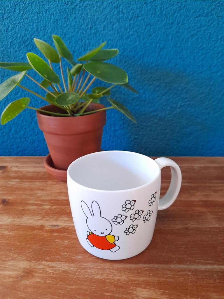 Mepal Rosti Miffy Nijntje Kinderbeker Mok - Wit met Nijntje, Overige typen, Kunststof, Ophalen of Verzenden, Zo goed als nieuw